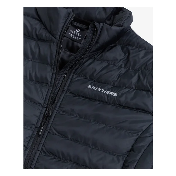 Skechers Turtle Neck Essential S212273-001 Siyah Kadın Şişme Mont - Görsel 4