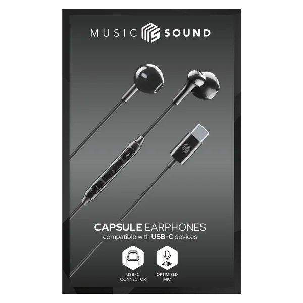 Cellularline Music Sound Capsule Beyaz Type-C Kablolu Kulak İçi Kulaklık - Görsel 7