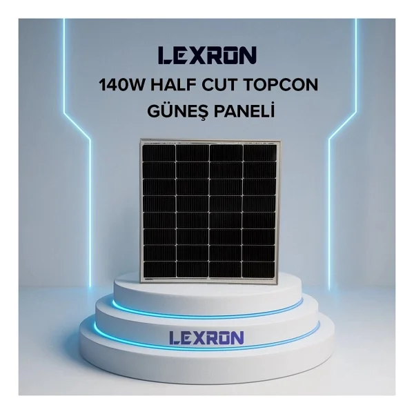 Lexron 140w Half-Cut Topcon Mono Güneş Paneli - Görsel 3