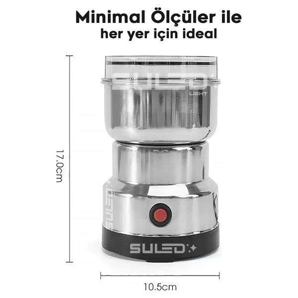 Suled Kahve & Baharat Öğütücü Bigpro 280w Paslanmaz Çelik 220v Fişli Öğütücü - Parçalayıcı - Görsel 2