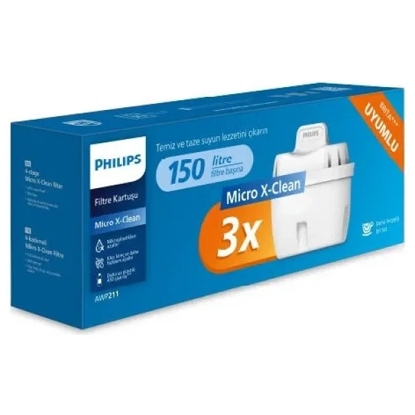 Philips Micro X-Clean Awp211 3'lü Su Arıtma Filtresi - Görsel 5
