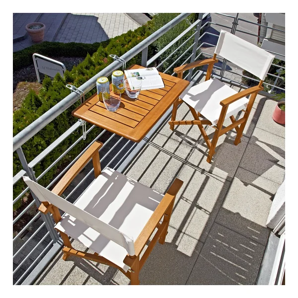 Sunfun Diana Katlanır Ahşap Balkon Masası - Görsel 2