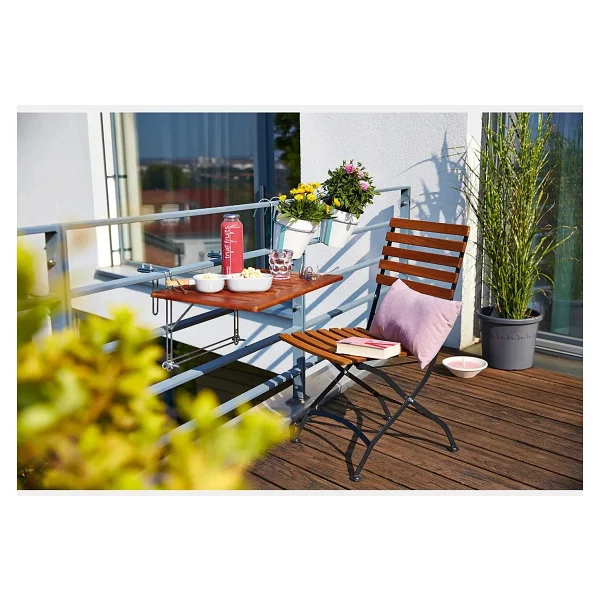Sunfun Diana Katlanır Ahşap Balkon Masası - Görsel 6