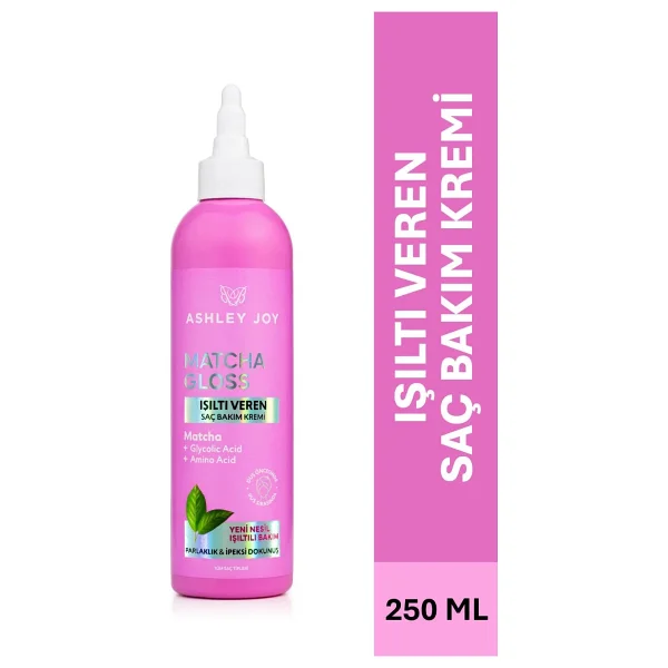Ashley Joy Matcha Gloss Glikolik Asit Içeren Işıltı ve Parlaklık Veren Saç Kremi - Görsel 2