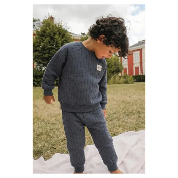 Cigit Kapitone Sweatshirt Takım 1-7 Yaş Bej - 12 - 18 Ay - Görsel 5