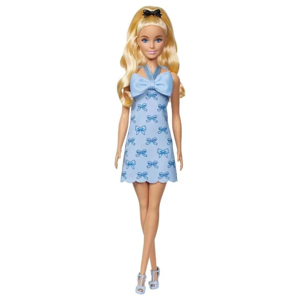 Barbie Fashionistas Mavi Fiyonklu Elbiseli Büyüleyici Parti Bebeği Fbr37-Hyt93 - Görsel 9