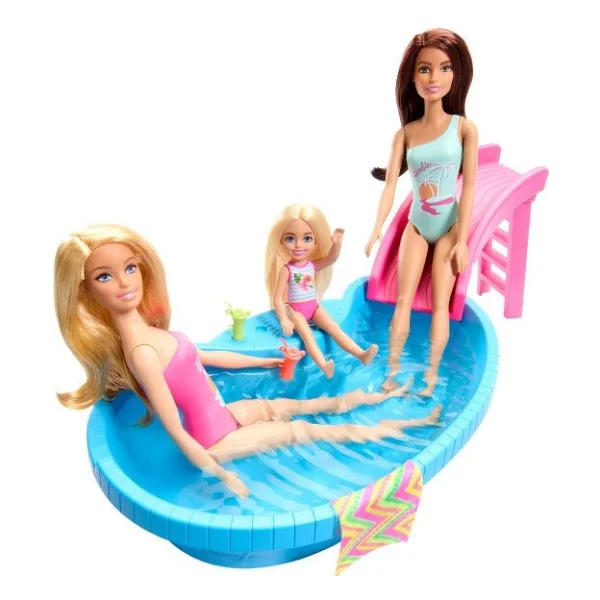 Barbie Bebek Ve Havuz Oyun Seti Hrj74 - Görsel 7