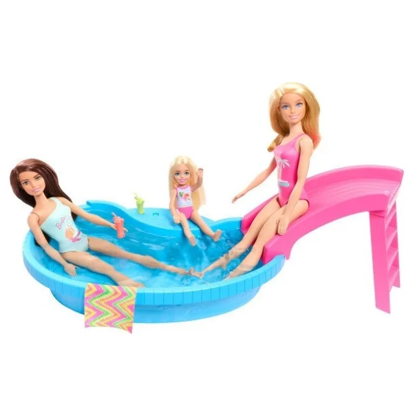 Barbie Bebek Ve Havuz Oyun Seti Hrj74 - Görsel 3
