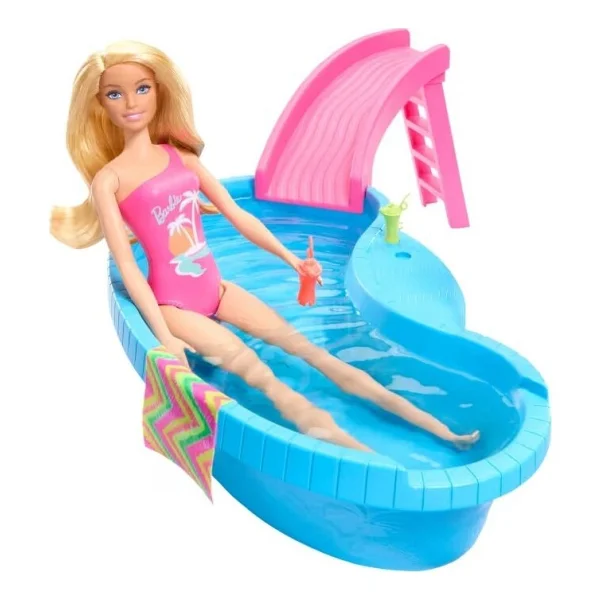 Barbie Bebek Ve Havuz Oyun Seti Hrj74 - Görsel 4