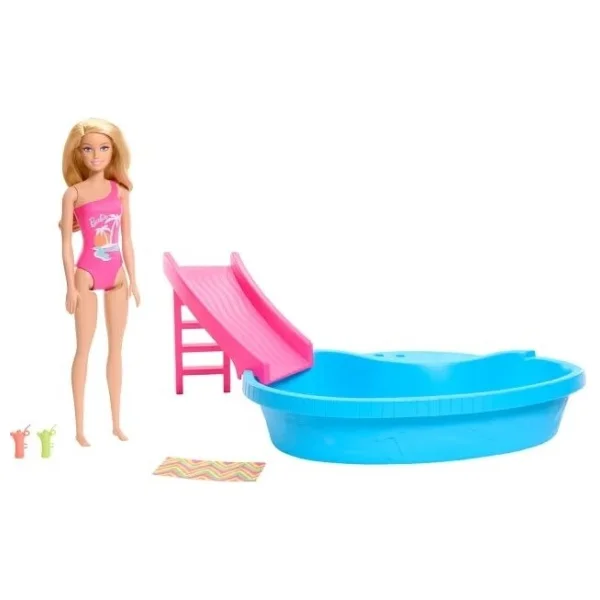 Barbie Bebek Ve Havuz Oyun Seti Hrj74 - Görsel 5