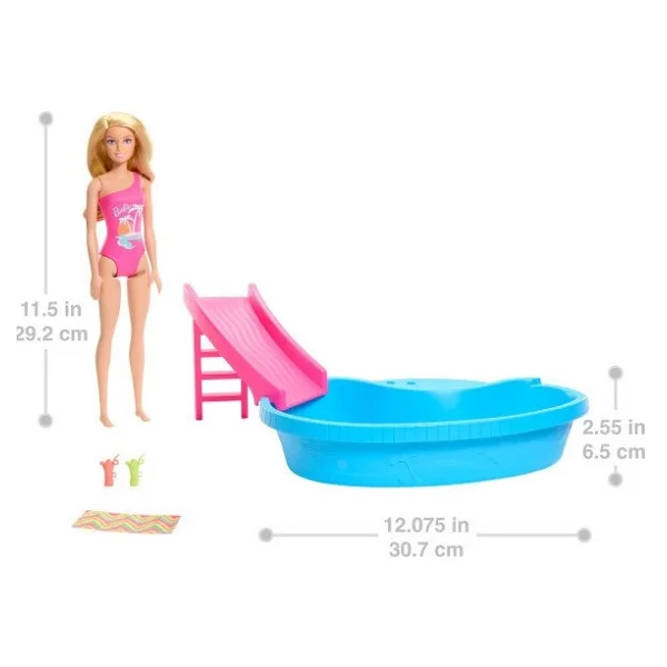 Barbie Bebek Ve Havuz Oyun Seti Hrj74 - Görsel 6