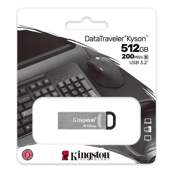 Kingston DataTraveler Kyson DTKN/512GB 512 GB Flash Bellek - Görsel 2