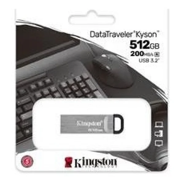 Kingston DataTraveler Kyson DTKN/512GB 512 GB Flash Bellek - Görsel 4