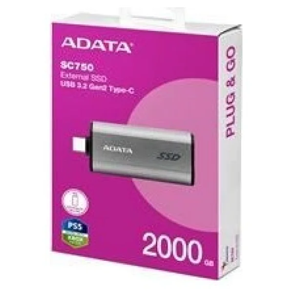 Adata Sc750 Sc750-2000g-Ccbk USB 3.2 2 TB Taşınabilir SSD - Görsel 4