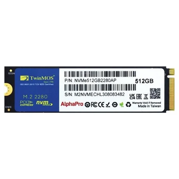 Twinmos Alphapro Nvme512gb2280ap Pcı-Express 3.0 512 GB M.2 SSD - Görsel 9
