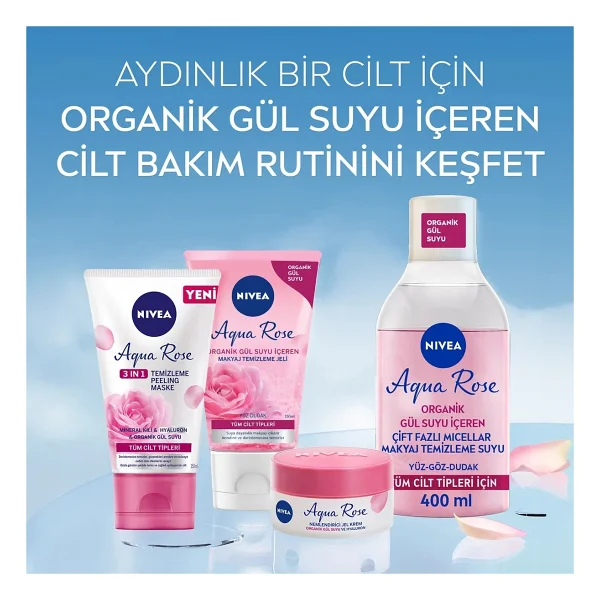 Nivea Aqua Rose Organik Gül Suyu İçeren 150 Ml Makyaj Temizleme Jeli - Görsel 9
