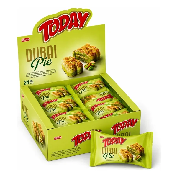 Today Dubai Pie Antep Fıstıklı Kadayıflı Kek 40 Gr. 24 Adet (1 Kutu) - Görsel 5