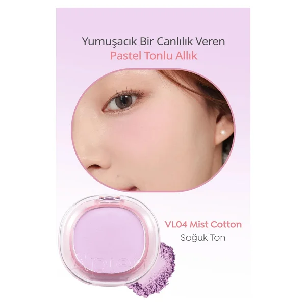 A'pıeu Juicy-Pang Pastel Blusher Vl04 Mist Cotton Allık - Görsel 2