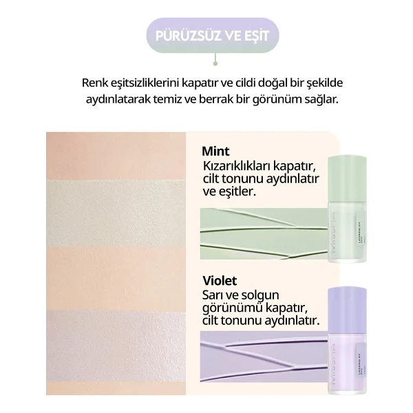 Missha Layering Fit Base Solgun Görünümü Nötrleyen Violet Spf 15 Pa+ 35 Ml Makyaj Bazı - Görsel 3