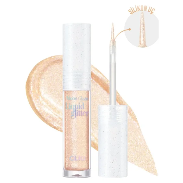 Işıltılı Ve Şeffaf Likit Glitter Clıo Moon Glass Liquid Glitter Sweet Cloud (02 Moon Flare) - Görsel 9