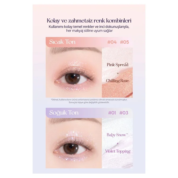 Işıltılı Ve Şeffaf Likit Glitter Clıo Moon Glass Liquid Glitter Sweet Cloud (02 Moon Flare) - Görsel 6