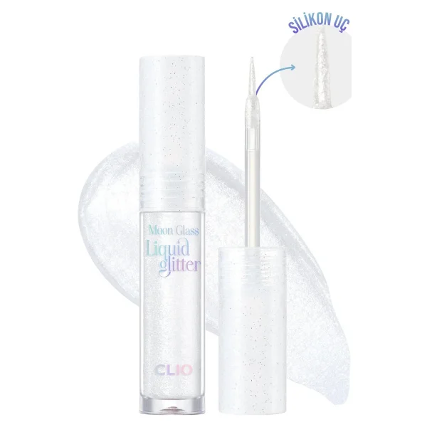 Işıltılı Ve Şeffaf Likit Glitter Clıo Moon Glass Liquid Glitter Sweet Cloud (01 Baby Snow) - Görsel 9