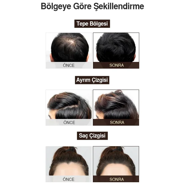Suya Ve Tere Dayanıklı, Kapatıcı Siyah Saç Cushion Topik Dashu Daily Easy Cover Hair Cushion Black - Görsel 3