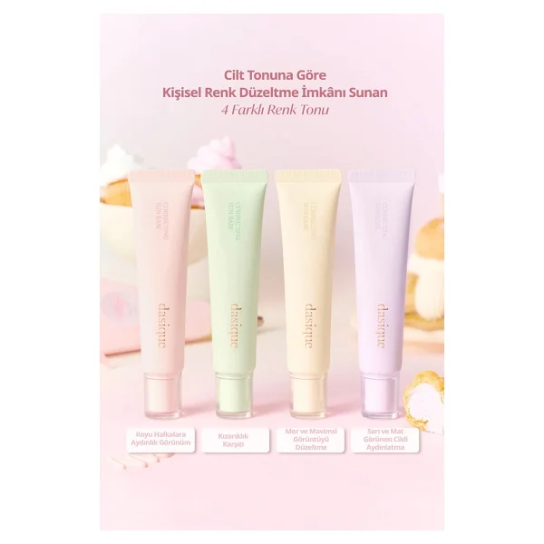 Dasique Correcting Sun Spf 50+ Pa+++ Kızarıklık Karşıtı 02 Cica Green 30 Ml Makyaj Bazı - Görsel 6