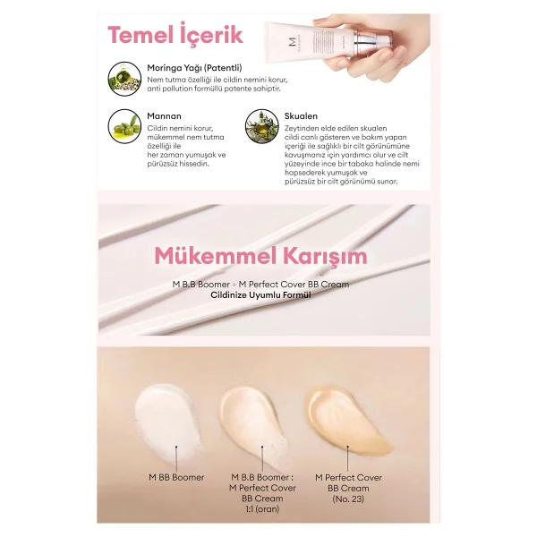 Missha Işıltılı Ve Aydınlık Görünüm Sağlayan B.B Boomer 20 Ml Makyaj Bazı - Görsel 5