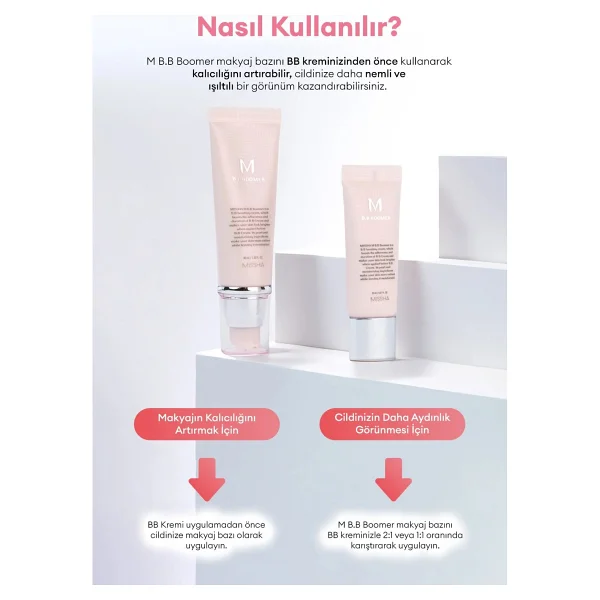 Missha Işıltılı Ve Aydınlık Görünüm Sağlayan B.B Boomer 20 Ml Makyaj Bazı - Görsel 6