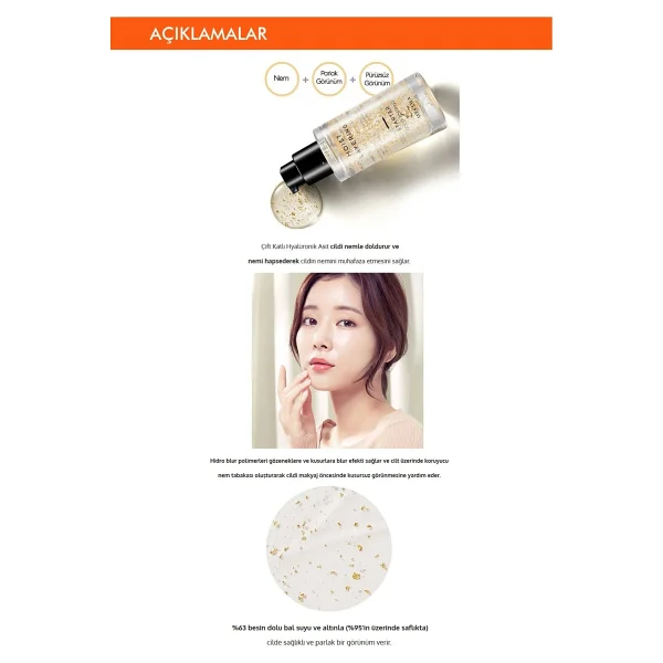 Missha Moist Layering Starter Gold Topping 30 ml Makyaj Bazı - Görsel 3