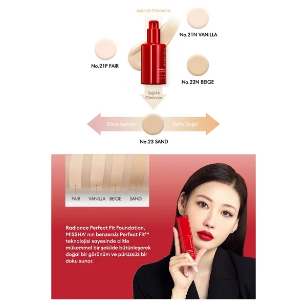 Missha Radiance Perfect Fit Spf 30 35 Ml Likit Fondöten - Görsel 4