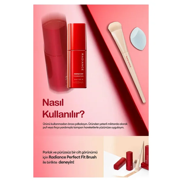 Missha Radiance Perfect Fit Spf 30 35 Ml Likit Fondöten - Görsel 7