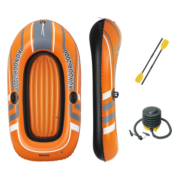 Bestway Kondor 2000 61062 196x114 Cm 2 Kişilik Şişme Bot Seti - Görsel 2