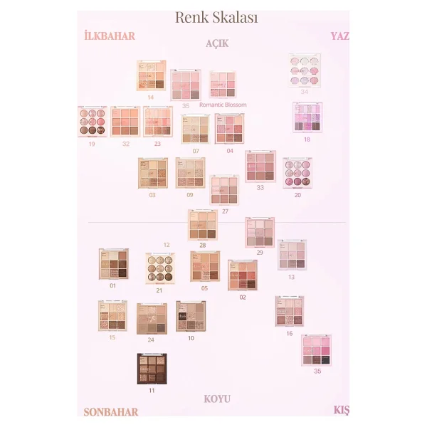 Dasique Yoğun Işıltılı Renk Seçenekleri Sunan Far Paleti Dasıque Shadow Palette (#34 Twinkle Mermaid) - Görsel 7
