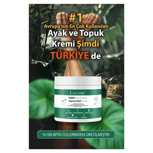Ayak & Topuk Çatlak Kremi, Nasır Tedasivi, Ayak Kokusu Tedavisi, Nemlendirici 100 Ml - Görsel 5