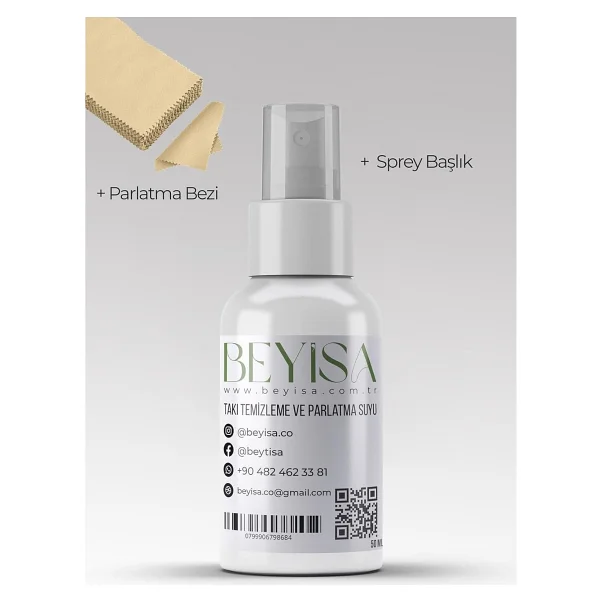 Beyisa Bakım Kiti Serisi Mücevher Altın Ve Gümüş Takı Temizleme Ve Parlatma Suyu 50 Ml - Görsel 2