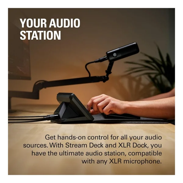 Elgato Stream Deck + Xlr - Ses Mikseri Ve Denetleyici, Arka Xlr'den Usb'ye Mikrofon Arayüzü, Podcasting, Yayın, İçerik Oluşturucular, Kadranlar Ve - Görsel 2