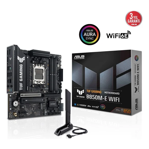 Asus Tuf Gaming B850m-E Wi-Fi AMD Am5 DDR5 Micro Atx Anakart - Görsel 2