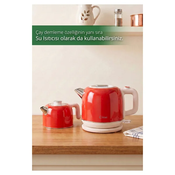 Kiwi Retro Ktm-2921 1800 W Çelik Çay Makinesi - Görsel 5