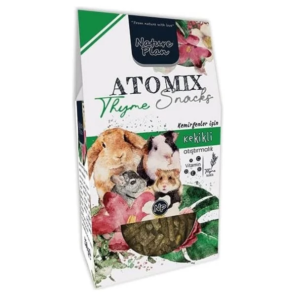 Nature Plan Atomix Snacks Thyme 250 Gr Kemirgen Yemi - Görsel 2