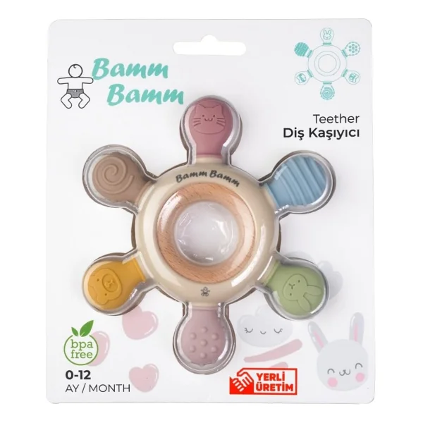 Bamm Bamm Silikon Diş Kaşıyıcı - Görsel 8