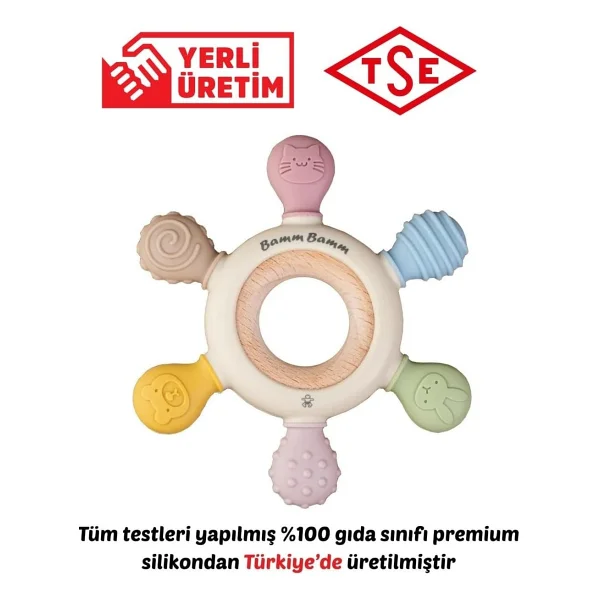 Bamm Bamm Silikon Diş Kaşıyıcı - Görsel 9