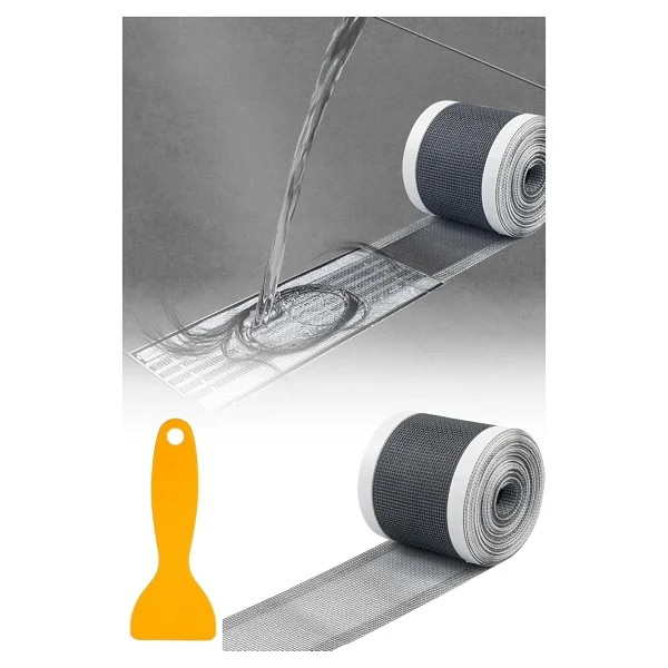Mucit Home 10 Cm 4 Metre Çok Amaçlı Gider Süzgeci Sineklik Tamir Kiti Saç Kıl Tüy Tutucu - Görsel 9