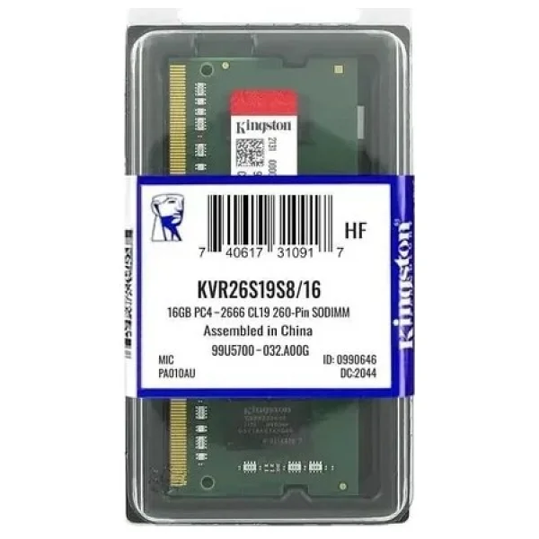 Kingston 16 GB 2666 MHz Cl19 Sodımm Kvr26s19s8/16 DDR4 RAM - Görsel 2