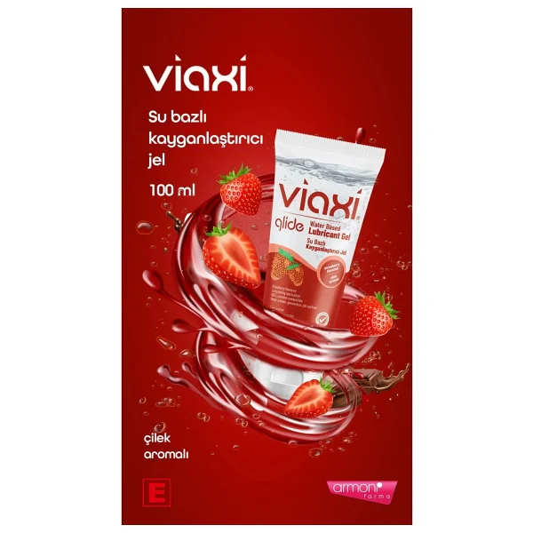Viaxi Glide Çilek Aromalı Kayganlaştırıcı Jel 100 Ml - Görsel 5