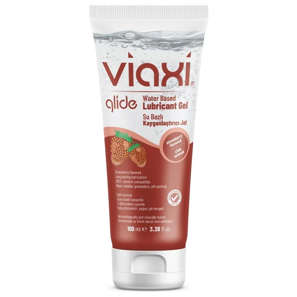 Viaxi Glide Çilek Aromalı Kayganlaştırıcı Jel 100 Ml - Görsel 2