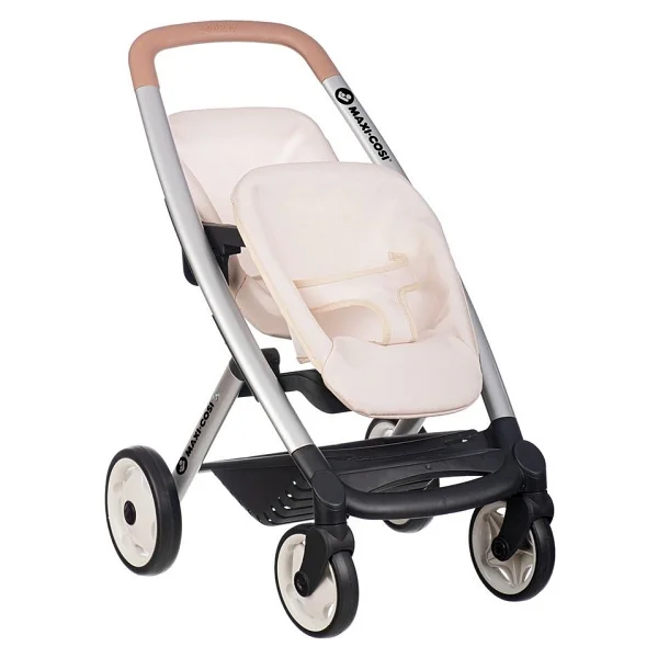 Smoby Maxi-Cosi Quinny Oyuncak İkiz Bebek Arabası - Bej - Görsel 6
