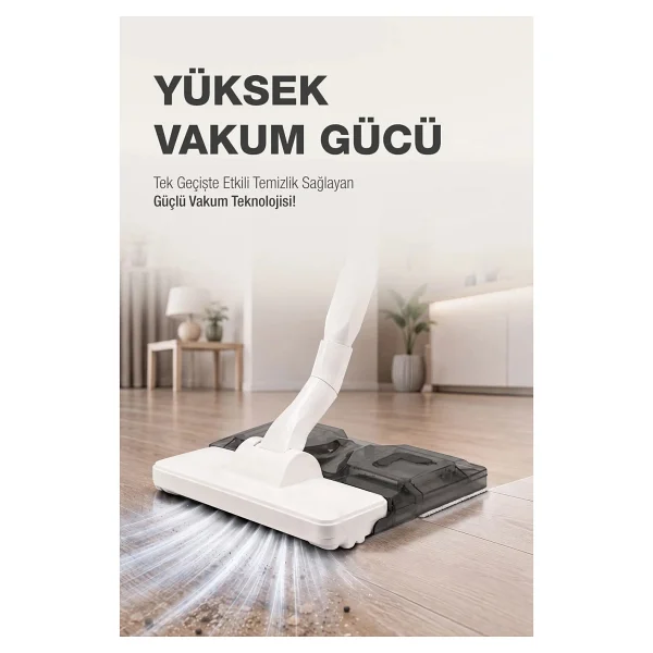 Fantom Praticmop P1400 Islak Kuru Elektrikli Dikey Süpürge - Görsel 6