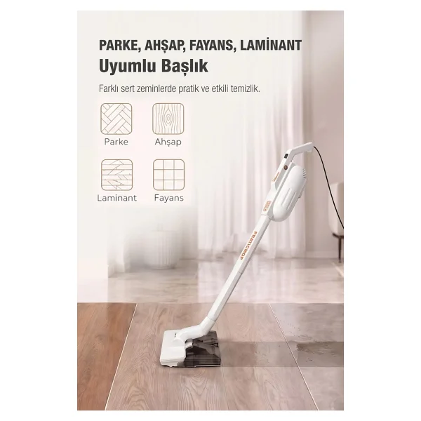 Fantom Praticmop P1400 Islak Kuru Elektrikli Dikey Süpürge - Görsel 8